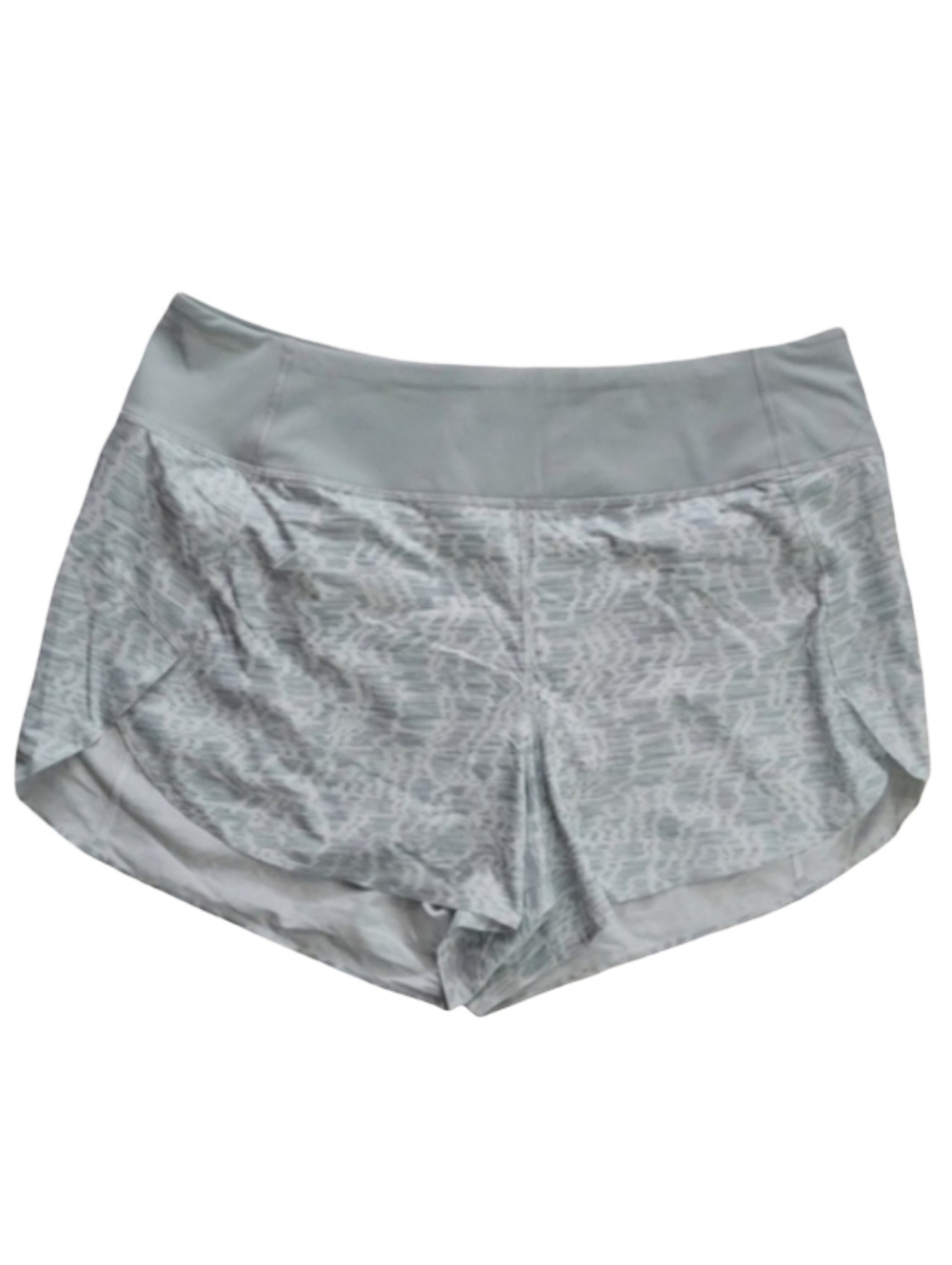Athleta Run With It 3.5” Shorts 1X‎ Gray Print Lined Athletic NWT